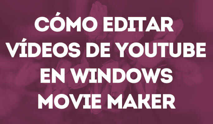Cómo editar vídeos de YouTube en Windows Movie Maker