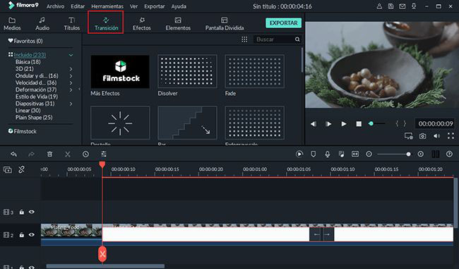 fusiona youtube con transiciones
